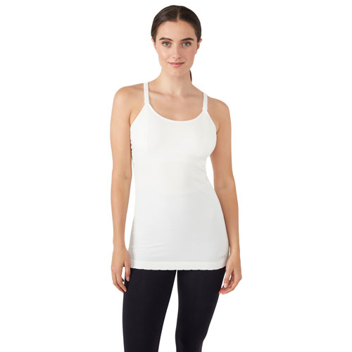Modern Eternity Hannah Nursing & Maternity Yoga Tank Top - Large - Eggshell