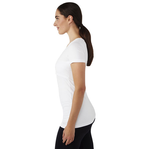 Modern Eternity Nia Short Sleeve Nursing & Maternity Top - Large - White