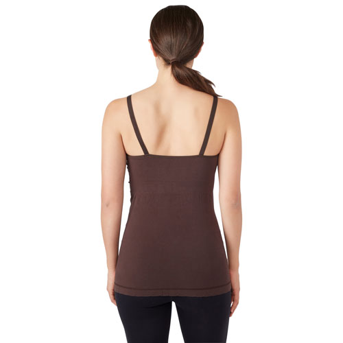 Modern Eternity Hannah Nursing & Maternity Yoga Tank Top - Medium - Chocolate