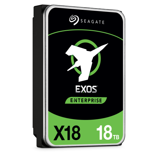 Seagate Exos X18 18TB Enterprise HDD - CMR 3.5 Inch Hyperscale SATA 6Gb/s, 7200 RPM, 512e and 4Kn FastFormat, Low Latency with Enhanced Caching