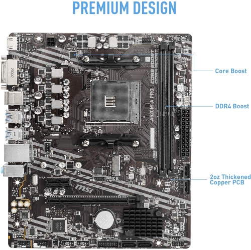 MSI A520M-A PRO Gaming Motherboard