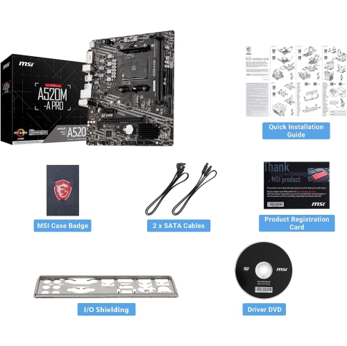 MSI A520M-A PRO Gaming Motherboard