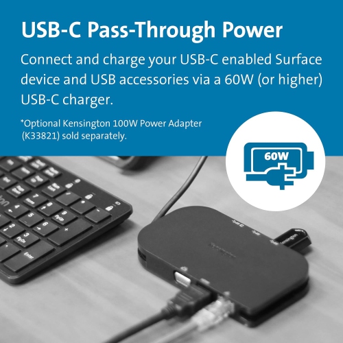 KENSINGTON SD1610P USB-C MINI MBL 4K DOCK PASS