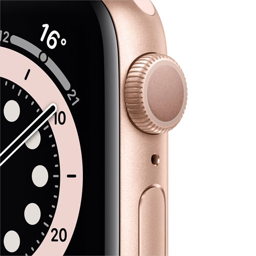 Apple Watch Series 6 (GPS) 40mm Gold Aluminum Case with Pink Sand Sport Band by APPLE - Refurbished condition - Image 2