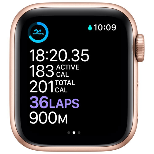 Apple Watch Series 6 (GPS) 40mm Gold Aluminum Case with Pink Sand Sport Band by APPLE - Refurbished condition - Image 4