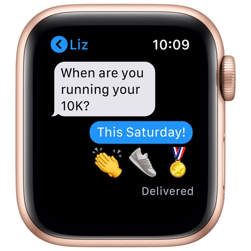 Apple Watch Series 6 (GPS) 40mm Gold Aluminum Case with Pink Sand Sport Band by APPLE - Refurbished condition - Image 5