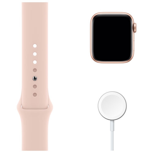 Apple Watch Series 6 (GPS) 40mm Gold Aluminum Case with Pink Sand Sport Band by APPLE - Refurbished condition - Image 6
