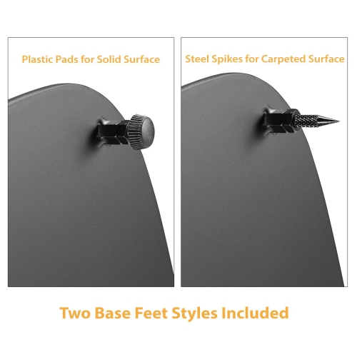 Boost Industries SB-62F Floor Speaker Stands with Hardwood Column for SONOS® ONE, SONOS® ONE SL and SONOS Play:1