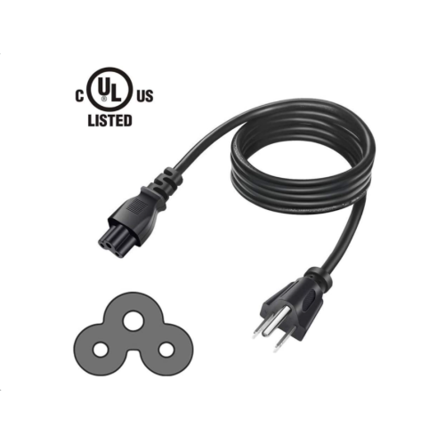 3 Prong AC Laptop Power Cord Cable Fit for LG Asus Acer Dell Samsung HP Sony Lenovo ThinkPad IdeaPad Chromebook Yoga: IEC-60320 IEC320 C5 to NEMA