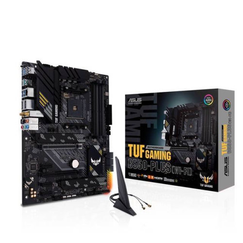 ASUS  Motherboard Tuf Gaming B550-Plus Wifi Amd Socket Am4 B550 128GB Ddr4 HDMI/displayport Atx Retail