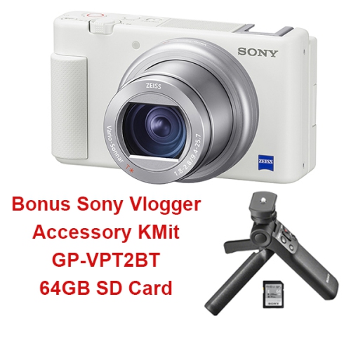 Sony ZV-1 White + ACC-VC1 Vlogger Accessory Kit