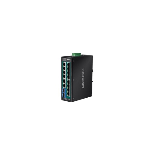 TRENDnet 16-Port Industrial Gigabit PoE TI-PG162