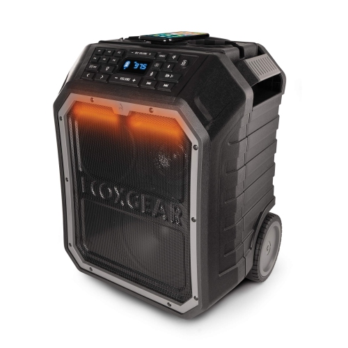 ECOXGEAR  Ecoboulder Max Rugged Waterproof Floating Portable Bluetooth Wireless 120-Watt Smart Speaker With Party Lights
