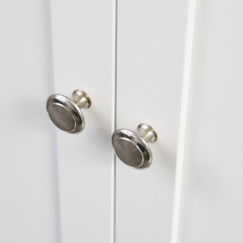 HOMCOM – Chariot de rangement à roulettes pour îlot de cuisine avec dessus en bois de caoutchouc, support à épices à 3 niveaux, porte-serviettes pour