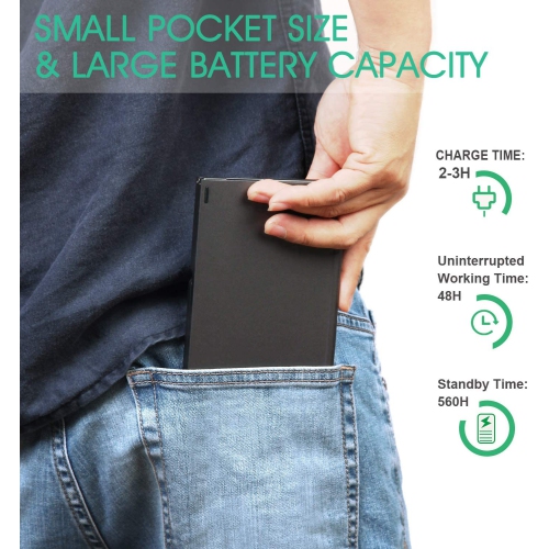 Foldable Bluetooth Keyboard with Touchpad - Samsers Portable Wireless Keyboard with Stand Holder, Rechargeable Full Size Ultra Slim Pocket Folding