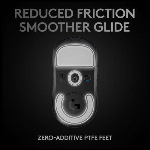 Souris de jeu optique sans fil à capteur HERO 25600 ppp G Pro X Superlight de Logitech - Noir