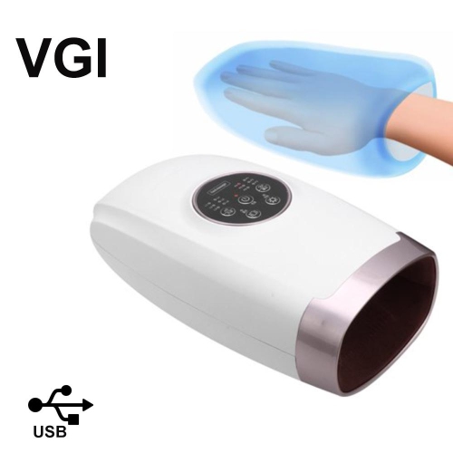 VGI Rechargeable Air Pressure Shiatsu Hand & Wrist Massager Machine - Portable - 6 Intensity Levels