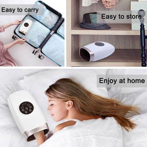 VGI Rechargeable Air Pressure Shiatsu Hand & Wrist Massager Machine - Portable - 6 Intensity Levels