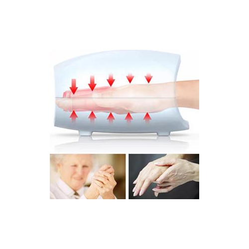 Appareil de massage shiatsu pour les mains et les poignets à pression d’air rechargeable de VGI – portatif – 6 niveaux d’intensité