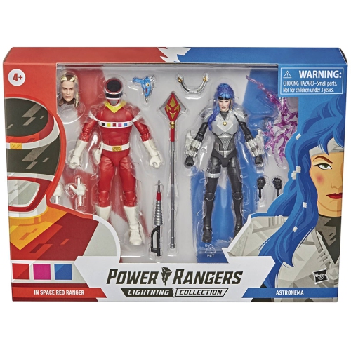 POWER RANGERS  Lightning Collection 6 Inch Action Figure Wave 1 2-Pack - In Space Ranger & Astronema In Red