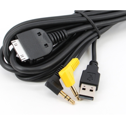 Xtenzi MDI AUX MMI Cable Adapter iPhone/iPod audio/video interface cable USB for Kenwood KCA-iP300V