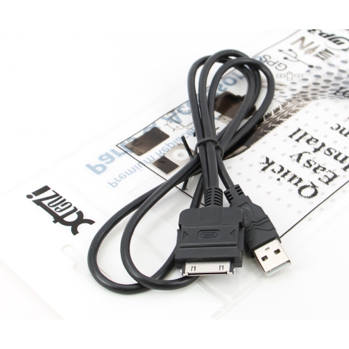 Xtenzi MDI AUX MMI Cable Adapter iPhone/iPod audio/video USB direct cable for Kenwood KCA-IP103