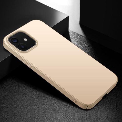 PANDACO Hard Shell Gold Case for iPhone 12 Mini