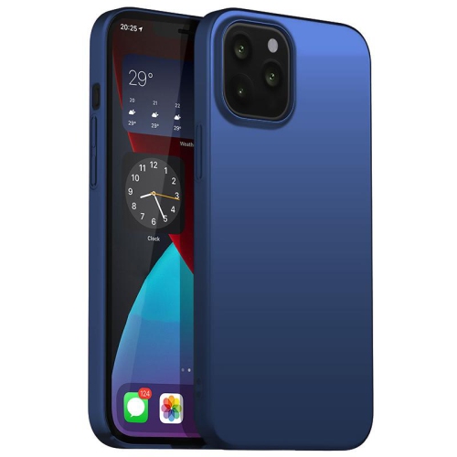 PANDACO Hard Shell Metallic Navy Case for iPhone 12 Pro Max