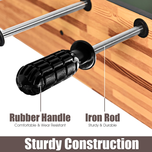 Costway 3-In-1 48'' Multi Game Table w/Billiards Soccer and Side Hockey for Party and Family Night