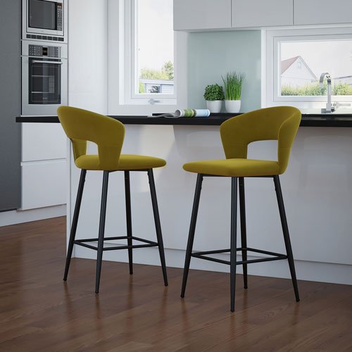 Camille Modern Counter Height Barstool, Small Bar Stools Canada
