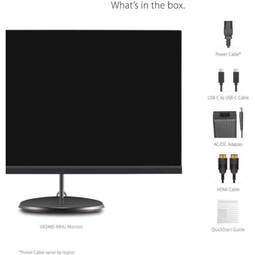 ViewSonic VX2485-mhu - 24" Display, IPS Panel, 1920 x 1080 Resolution VX2485-MHU