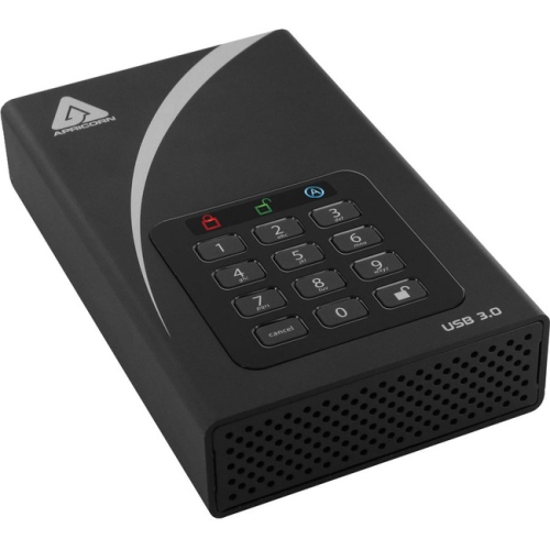 Apricorn Aegis Padlock DT ADT-3PL256-8000 8 TB Desktop Hard Drive - 3.5" External ADT-3PL256-8000