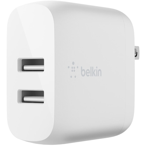 BELKIN  Boost↑Charge Dual USB-A Wall Charger 24W Wcb002Dqwh Its sad Samsung doent give you a wall charger