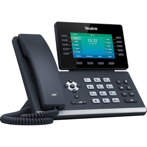 YEALINK  Sip-T54W Ip Phone - Corded - Corded/cordless - Wi-Fi, Bluetooth - Wall Mountable, Desktop - Classic Sip-T54W In Gray