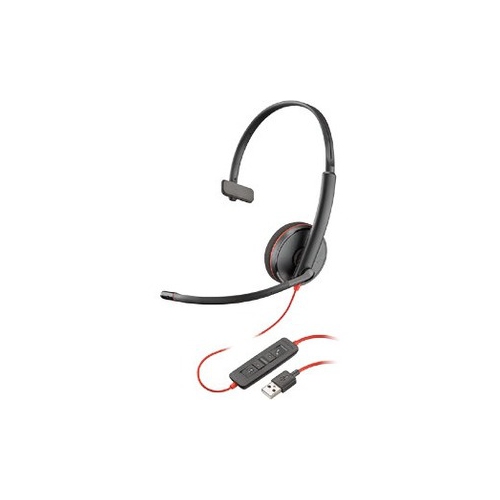 Plantronics Blackwire 3200 Headset with Mic - Black -