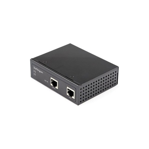 StarTech Industrial Gigabit PoE Injector - High Speed 90W 802.3bt PoE++ 48V-56VDC Ultra Power Over Ethernet/UPoE -40C