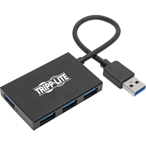 TRIPP LITE  USB 3.0 Superspeed Slim Hub, 5 GBps - 4 USB-A Ports, Portable, Aluminum U360-004-4A-Al