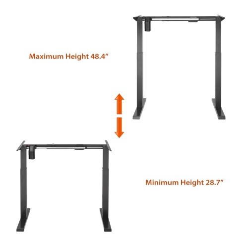 Bureau d’ordinateur/de jeu motorisé à hauteur réglable de 55 po FS-M55i de Boost Industries