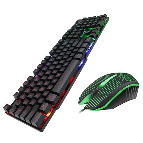 Wired Gaming Keyboard and Mouse Combo Ergonomic Design USB Color Backlight - axGear