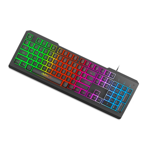Metal Gaming Keyboard and Mouse Combo USB Wired Floating Keyboard Quiet Ergonomic with RGB Light - axGear