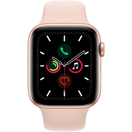 Apple Watch Series 5 (GPS + Cellular) 44mm Gold Aluminum with Pink Sand  Sport Band - New