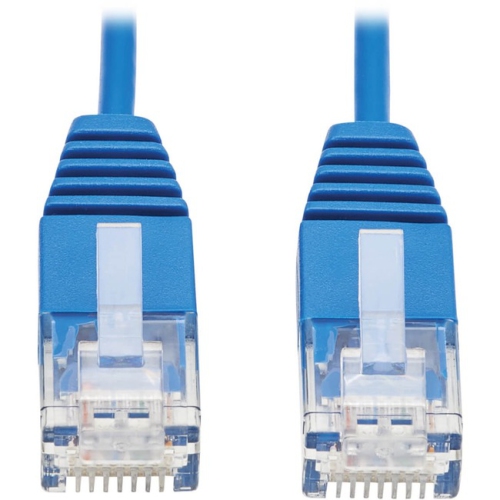 Tripp Lite N200-UR6N-BL Cat6 Ultra-Slim Ethernet Cable, Blue, 6 in. N200-UR6N-BL