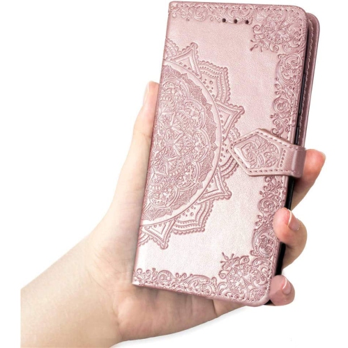 Luxury Embossed Mandala Floral Pattern Premium PU Leather Flip Wallet Case SKYXD Luxury 3D for Samsung Galaxy Note 20