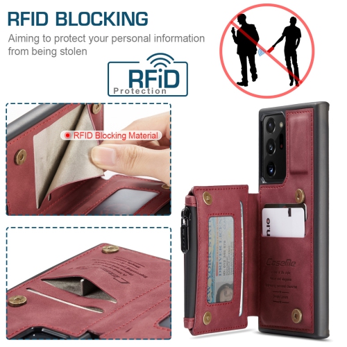 CaseMe Cuir Flip Étui Portefeuille emplacements de carte Support Housse Pour Samsung Galaxy Note 20