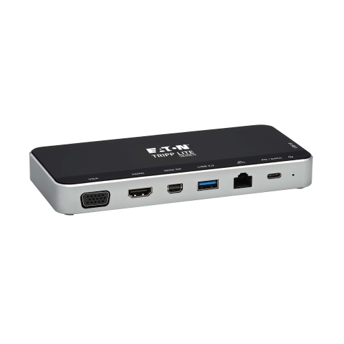 Tripp Lite USB C Docking Station with 60W PD Charging - Gray
