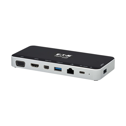 Tripp Lite USB C Docking Station with 60W PD Charging - Gray