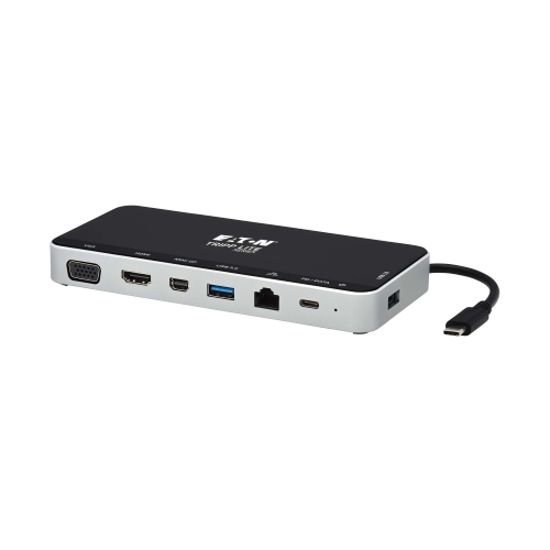 Tripp Lite USB C Docking Station with 60W PD Charging - Gray