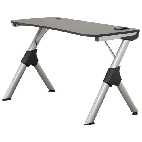 My Style Collection GD102 43"W Gaming Desk - Silver