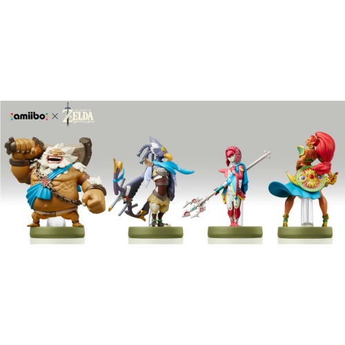 Urbosa + Revali + Mipha + Daruk : Champions Amiibo 4-Pack - The Legend of Zelda: Breath of the Wild [Nintendo Accessory]