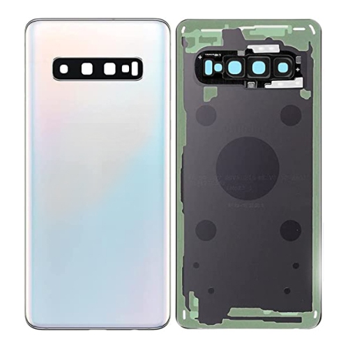 Replacement Back Cover for Samsung S10 with Camera Lens - Prism White